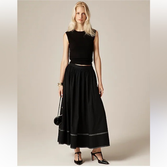 J. Crew Dresses & Skirts - J Crew Skirt 4 Contrast Stitch Blue